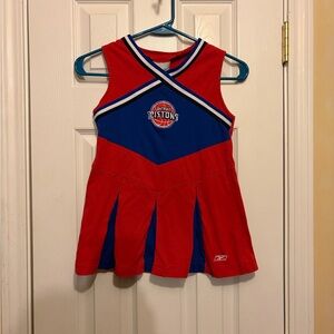 Vintage Detroit Pistons Girl's👧🏻NBA🏀Sleeveless Cheerleader📣Dress👗Sz 6X